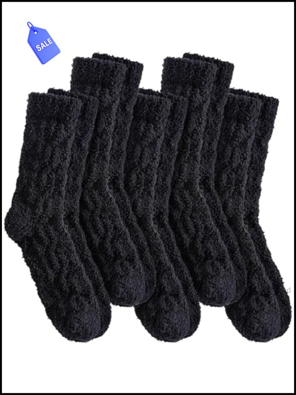 Fuzzy Slipper Socks Cozy Winter Warm Soft Microfiber Plush Sleep Gift